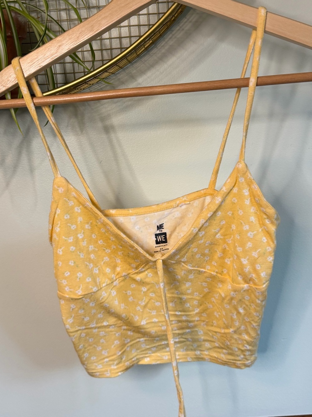 Yellow Floral Tank Top